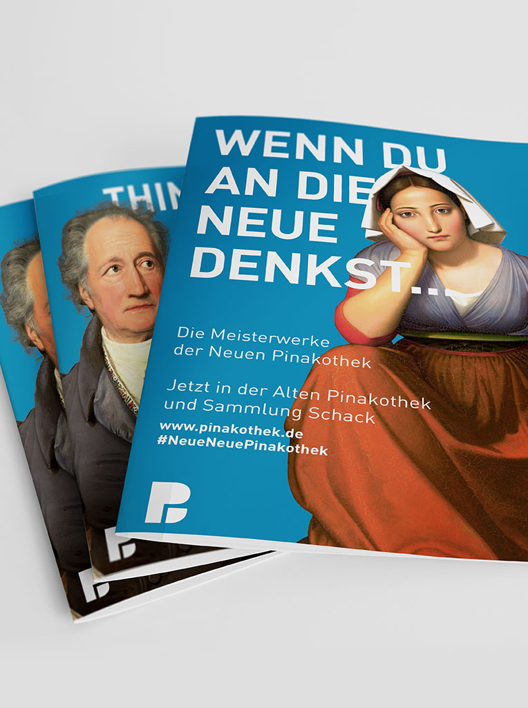 Pinakothek Flyer Layout Faltblatt